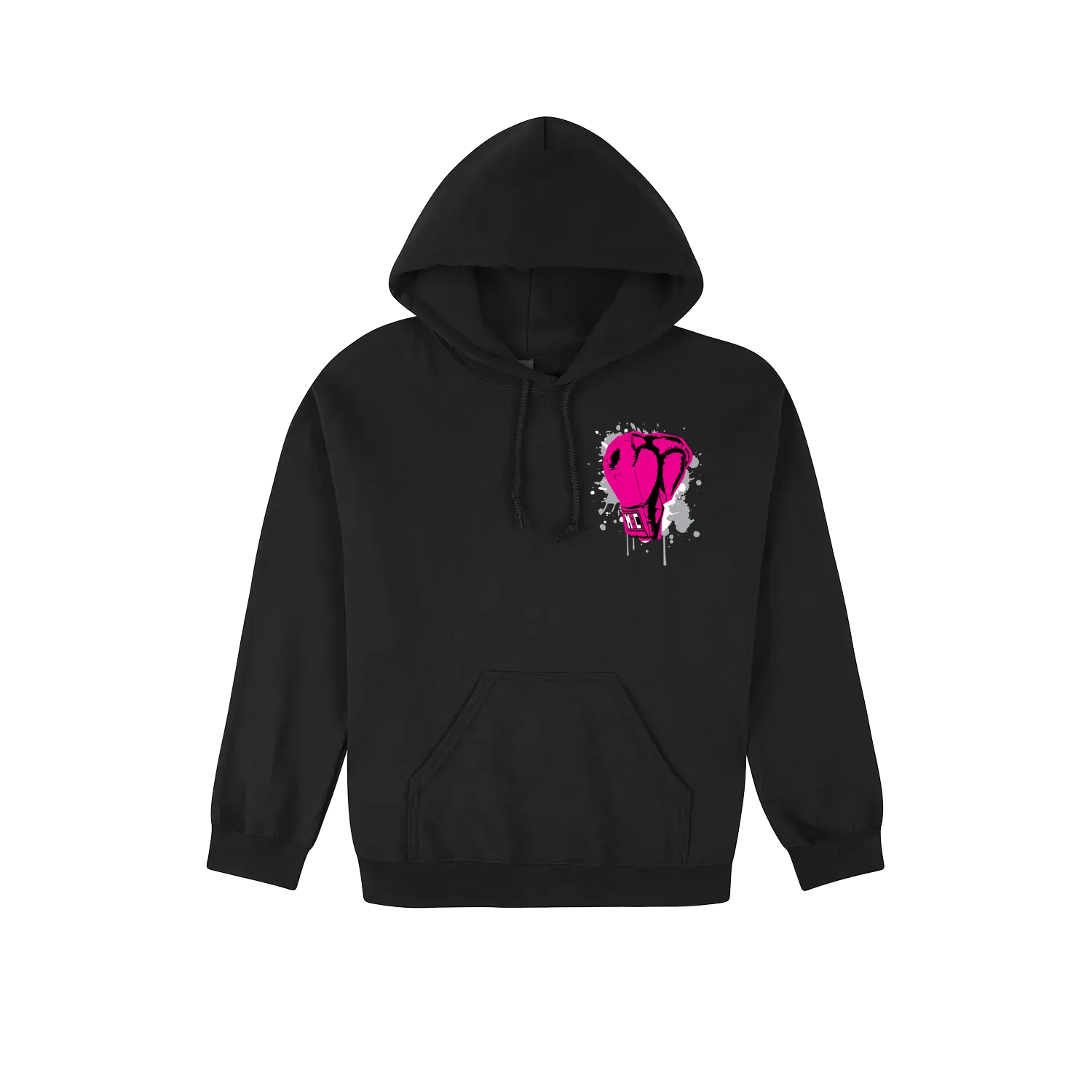 Black front flat lay